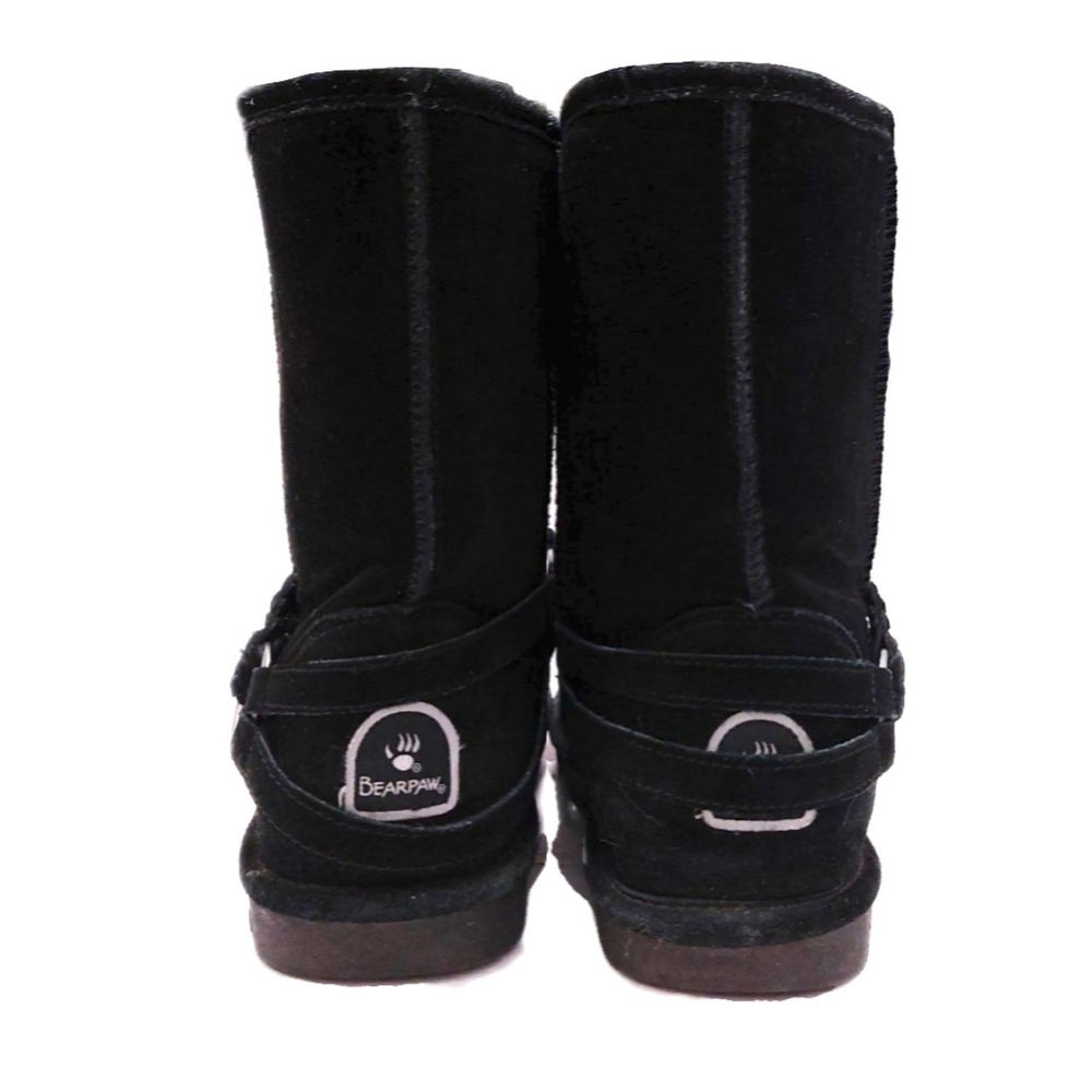 Bearpaw Womens 9M Black Adele Suede Pull On Boots - Picture 6 of 10
